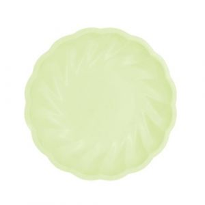 Amscan Assiette Ronde, 9918252, Vert, Diamètre 22,9 cm