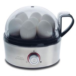 Solis Egg Boiler & More 8272 Chaudron &eacute;lectrique pour oeufs - Convient pour 1 &agrave; 7 oeufs - Avec fonction vapeur pour les l&eacute;gumes et autres - Sans BPA - acier inoxydable