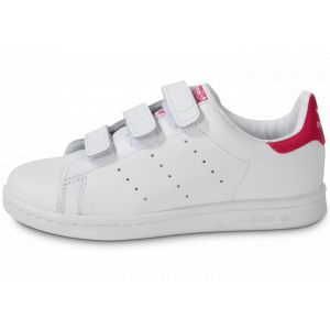 Image de Adidas Stan Smith vl cuir Enfant-30-Blanc + Rose