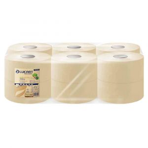 Lucart Jumbo - 350 mètres - écru 2 plis - lot de 6