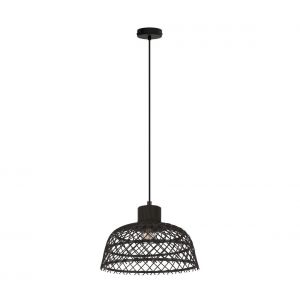 Eglo Suspension AUSNBY Noir, 1 lumi&egrave;re - Moderne/Boho Style - Int&eacute;rieur - AUSNBY - D&eacute;lai de livraison moyen: 6 &agrave; 10 jours ouvr&eacute;s. Port gratuit France m&eacute;tropolitaine et Belgique d&egrave;s 100 &euro;.