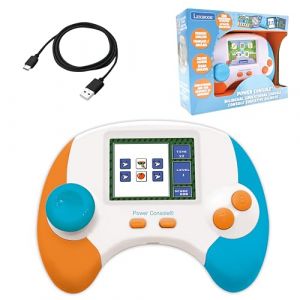 Lexibook Power Console - Console de Jeux éducative bilingue Français/Anglais avec 100 activités, JCG100i1