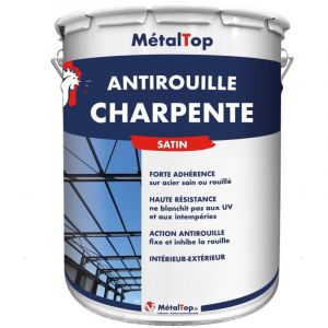 Antirouille Charpente - Metaltop - Telegris 1 - RAL 7045 - Pot 1L