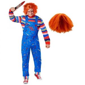 Morph Déguisement Poupée Possédée Costume Film Horreur Adulte Tenue Halloween Horreur Adulte XXL