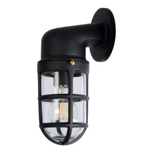 Applique en aluminium noir 25 cm