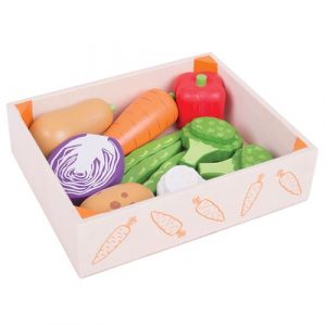 Bigjigs Coffret en Bois avec Légumes