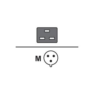 APC AP9876 - Câble d'alimentation C19 vers IEC309 16A 2.5m