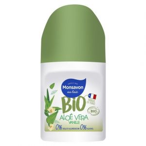 Monsavon Déodorant Bille Bio Senteur Aloé Vera Pointe de Vanille 50ml