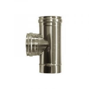 MBM Combustion dn 300 tee raccord 90 ° du conduit de fumée femelle 316 en acier inoxydable INOX