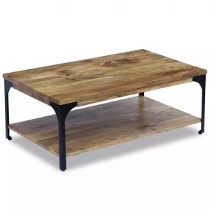 VidaXL Table basse Bois de manguier 100 x 60 x 38 cm