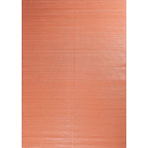 Nazar Tapis ext&eacute;rieur r&eacute;versible motif uni - Corail - 120x160 cm