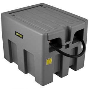VEVOR Réservoir Diesel Portable 220 L Cuve de Ravitaillement avec Pompe de Transfert 12 V Jauge de Carburant Tuyau 4 m Buse de Ravitaillement Automatique pour Véhicules Appareils Agriculture Industrie