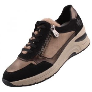 Rieker Baskets Femme Multicolore - N9301-90 - Talon Compens&eacute; 50mm - Fermeture Zip