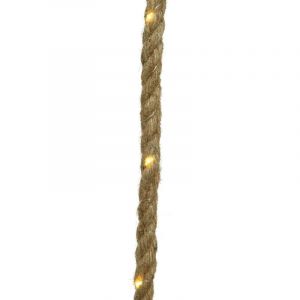 Kaemingk Guirlande solaire corde jute