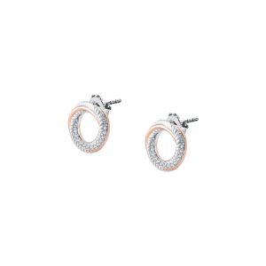 Cleor Boucles d'oreilles pour femme en Argent 925/1000 serti de zircon - 0.003 g - Z0159788