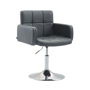 CLP Fauteuil lounge Los Angeles similicuir gris