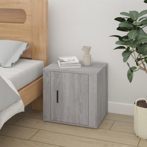 VidaXL Table de chevet Sonoma gris 50x39x47 cm Sonoma gris