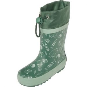 Playshoes Bottes en caoutchouc Animaux de la for&ecirc;t petrol - Taille 24