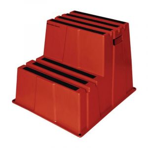 Marchepied pour charges lourdes 1 pièce(s) marchepied 2 hauteur 500mm plastique rouge - nw