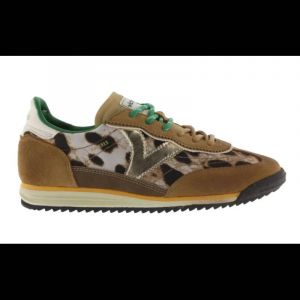Victoria Baskets SATURNO - léopard - Camel - 37 - Chaussures Femme