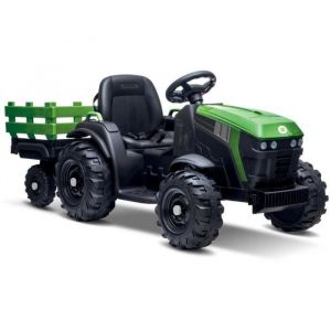 Buddy Toys Tracteur Enfant Électrique Avec Remorque - Bec 8211