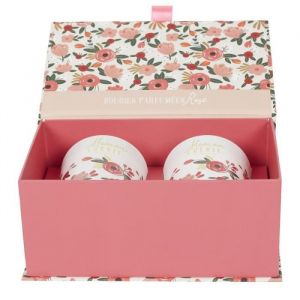 Coffret 2 Bougies Parf ées "maman C rie" 8cm Rose Prix
