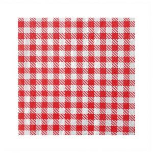 Ruedelafete Sachet de 25 Serviette cocktail - Vichy