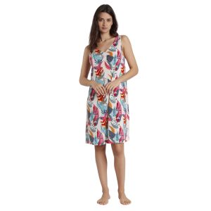 Admas pour femme. Robe sans manches Colors Jungle white Admas