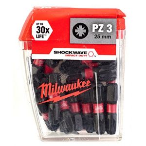 Milwaukee Ensemble d'inserts PZ3 25mm 25 pcs