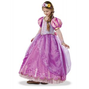 D&eacute;guisement Princesse Raiponce collector fille - Couleur Violet / parme - Taille 7 &agrave; 8 ans (122 &agrave; 128 cm)
