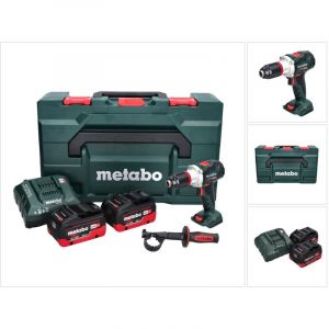 Metabo BS 18 LTX BL I Perceuse-visseuse sans fil 18 V 130 Nm + 2x Batteries 8,0 Ah + Chargeur + X