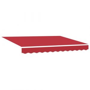 VidaXL Tissu de Remplacement pour Auvent pour Cadre de 3,5 x 2,5 m Rouge