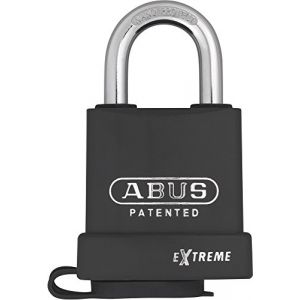 Abus Cadenas à Clé Sécurité Acier Gaine Noire 53mm sous Blister