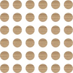 Cyclingcolors 36x Cache vis adhésif autocollant diamètre 25mm protection bouchon trou obturateur meuble table chaise maison, Chêne sauvage