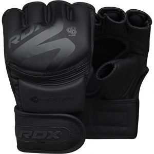 Rdx Sports - rdx F15 Noir Gants mma Moyenne Cuir pu - rdx - GGR-F15MB-M - black