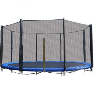 213 street Universal Trampoline Net 12ft, 8 Poles, Waterproof Pe
