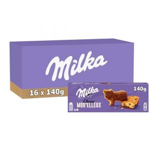 Milka 16 boîtes de 5 sachets de Choco Moelleux - Gâteaux aux pépites de chocolat - (16x140g)
