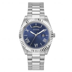 Guess Montre Homme MENS DRESS GW0265G7 - Bracelet Acier Argent