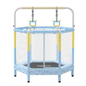 Trampoline Intérieur ¿140cm Hexagonal Bleu Petit Lejump Pour Enfants