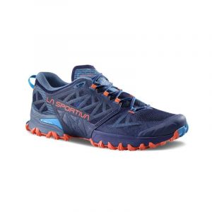 La Sportiva Bushido III Wide - Chaussures trail homme Deep Sea / Cherry Tomato 42