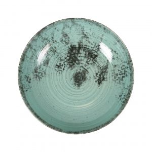 6 assiettes creuses 23cm Aspe Turquoise La Mediterranea