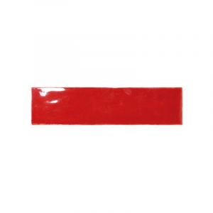 Eiffel Art Construction - masia rosso - faïence zellige 7,5x30 cm rouge brillante