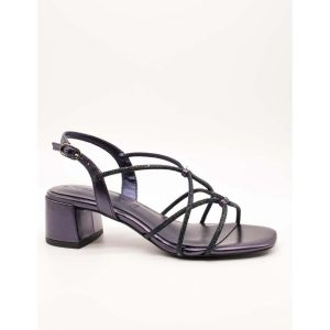 Tamaris Femme Damen 1-28236-42 Sandale à Talon, Bleu Marine, 37 EU