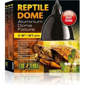 Exo terra E oterra Dome Fi ture Eclairage en aluminium pour Reptile Amphibien Taille Large 21 cm