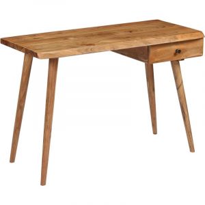 Image de VidaXL Table &agrave; &eacute;crire Bois d'acacia massif 110 x 50 x 76 cm