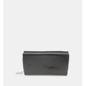 Arthur & Aston Compagnon enveloppe en cuir Noir