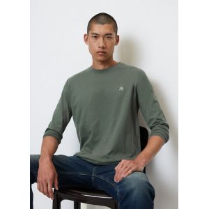 Marc O'Polo T-shirt &agrave; manches longues de coupe Shaped Fit en pur coton biologique Vert Marc O?Polo - Couleur Vert - Taille XL