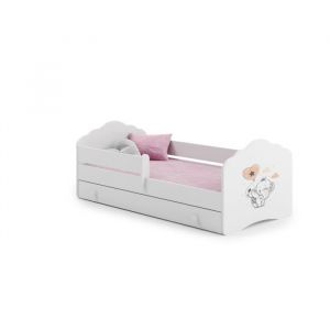 Lit enfant FALA BAR+SZU 160x80 Elephant avec tiroir de rangement avec matelas