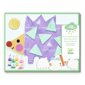 Djeco PEINTURE : Peinture à doigts magique - Petites formes