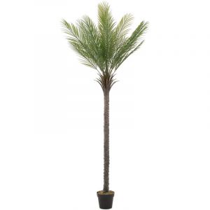 Palmier Artificiel 210 cm, Plante Artificielle Grande, Palmier Tropical Artificiel, Fausse Plante en Plastique, Aspect Naturel, Arbre en Pot,